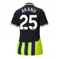 Camiseta Manchester City Manuel Akanji #25 Visitante Equipación para mujer 2024-25 manga corta